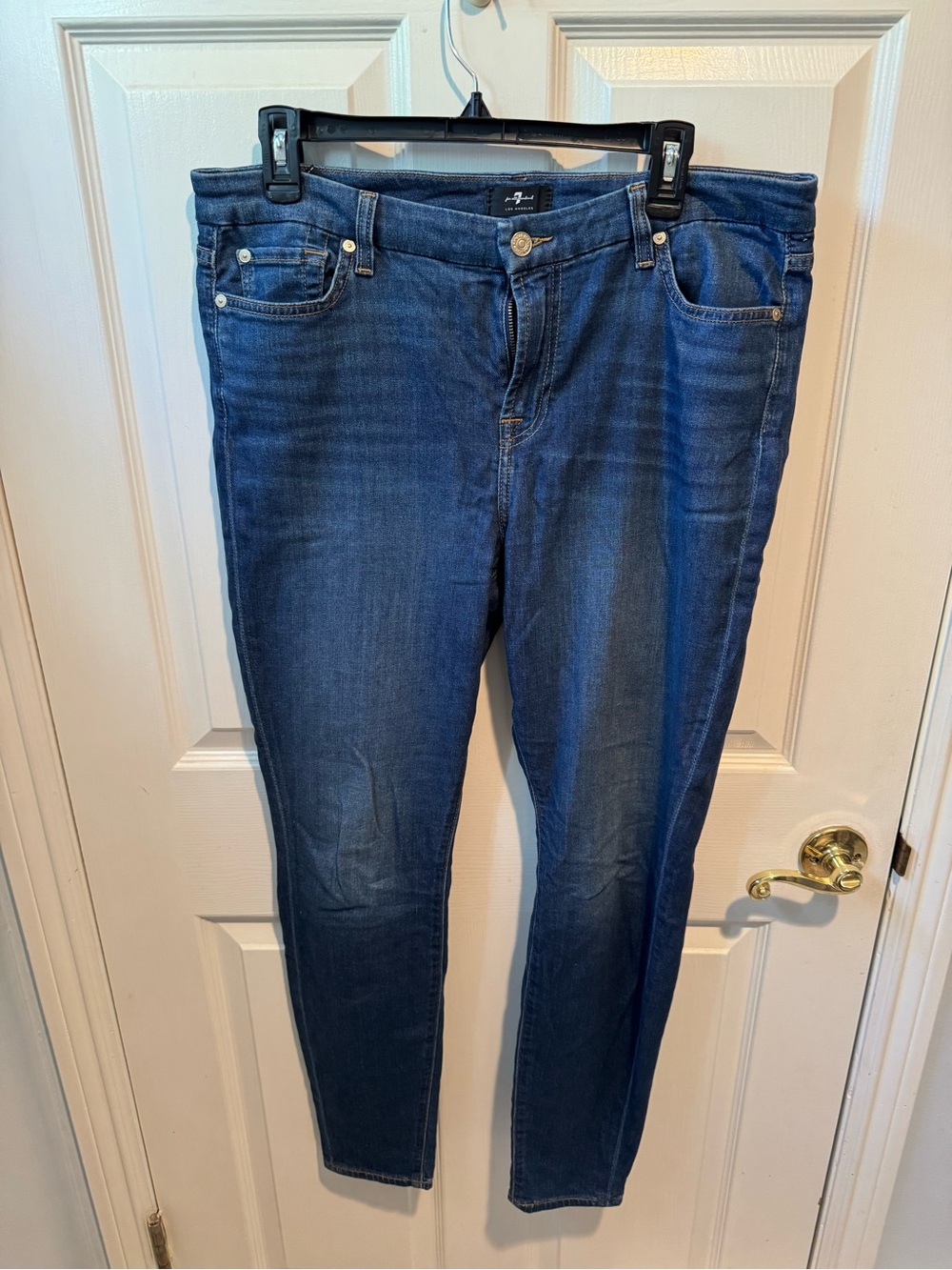 7 For All Mankind Indigo Stretch Skinny Jeans